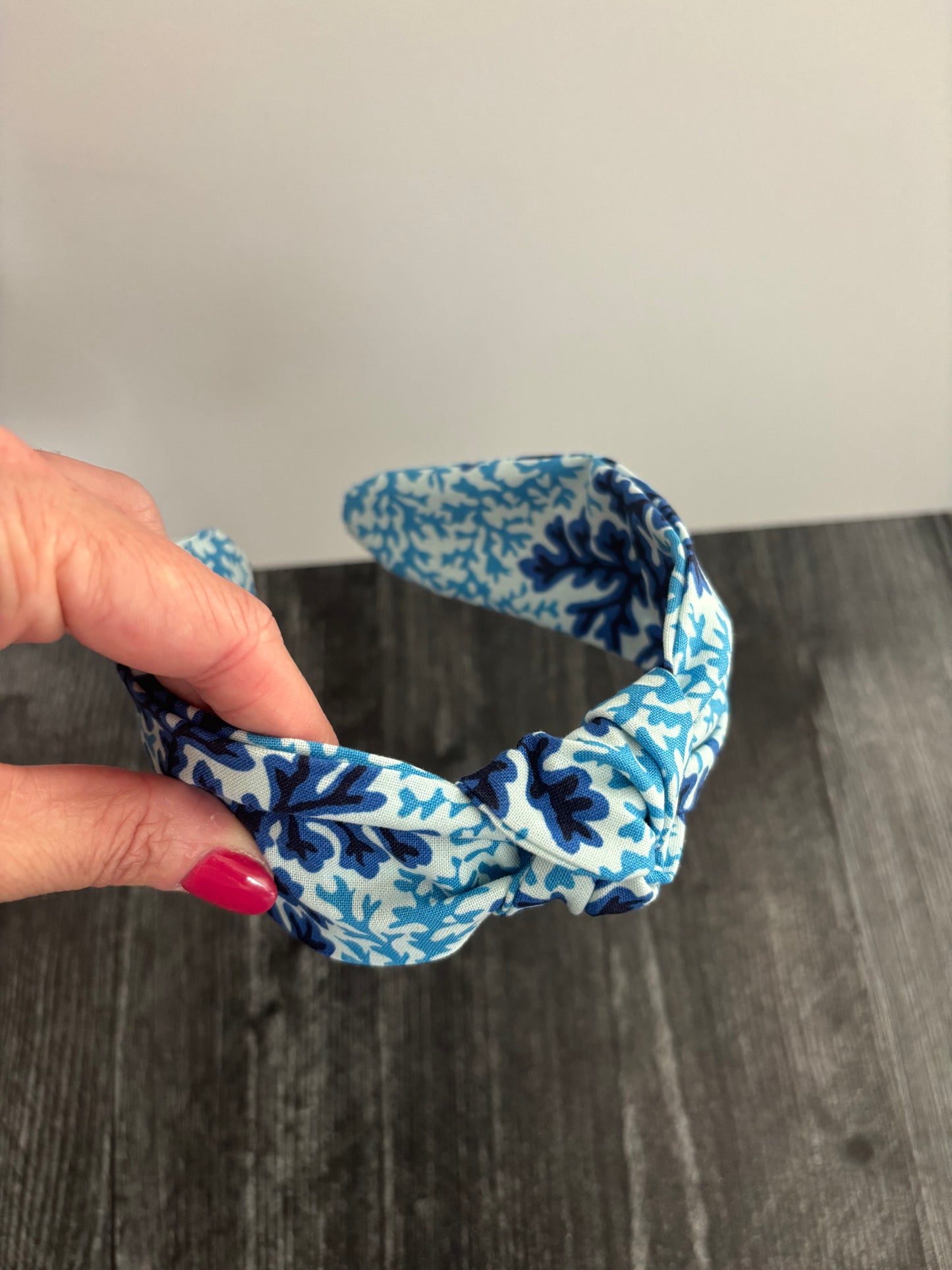 Blue Coral - Knotted Headband