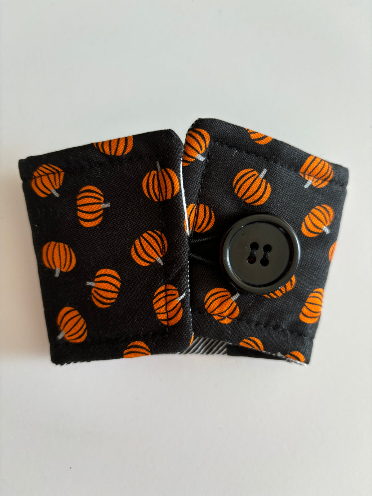 Pumpkins on Black - Reusable Coffee Sleeve
