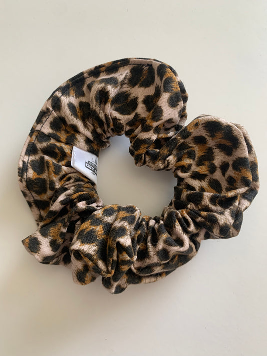 Leopard Print - Cotton Scrunchie