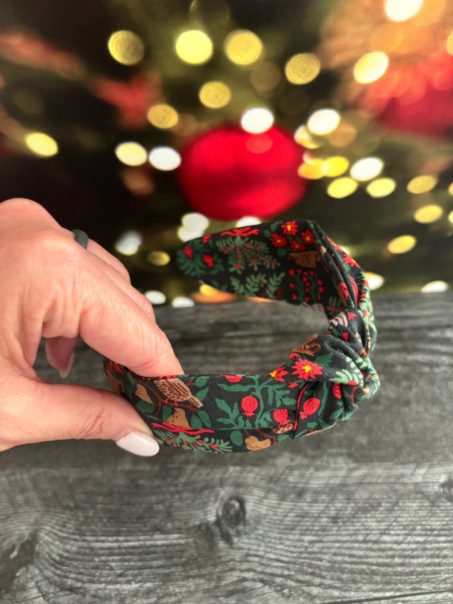 Christmastide Evergreen - Knotted Headband