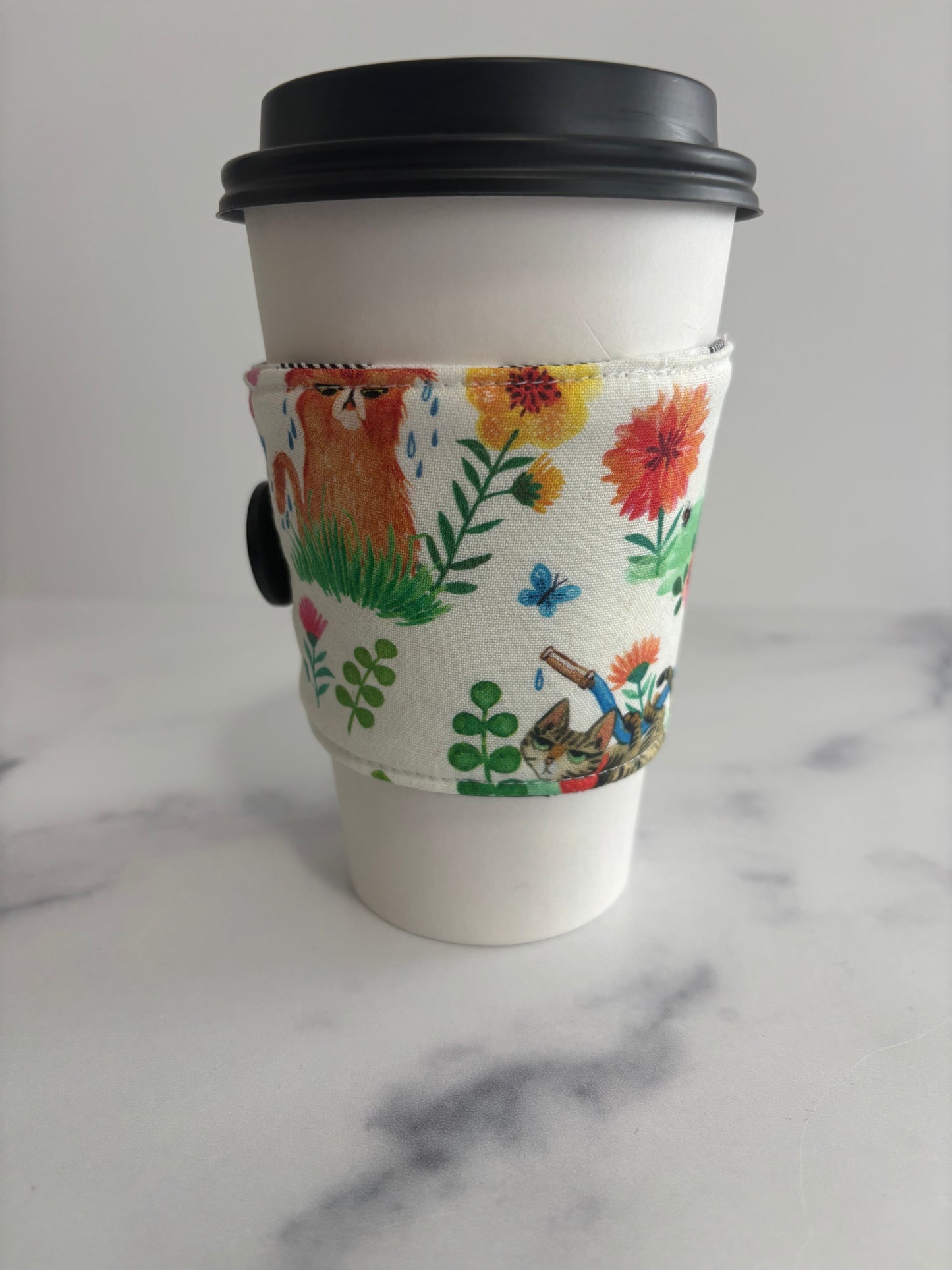 Caturdays - Reusable Coffee Sleeve
