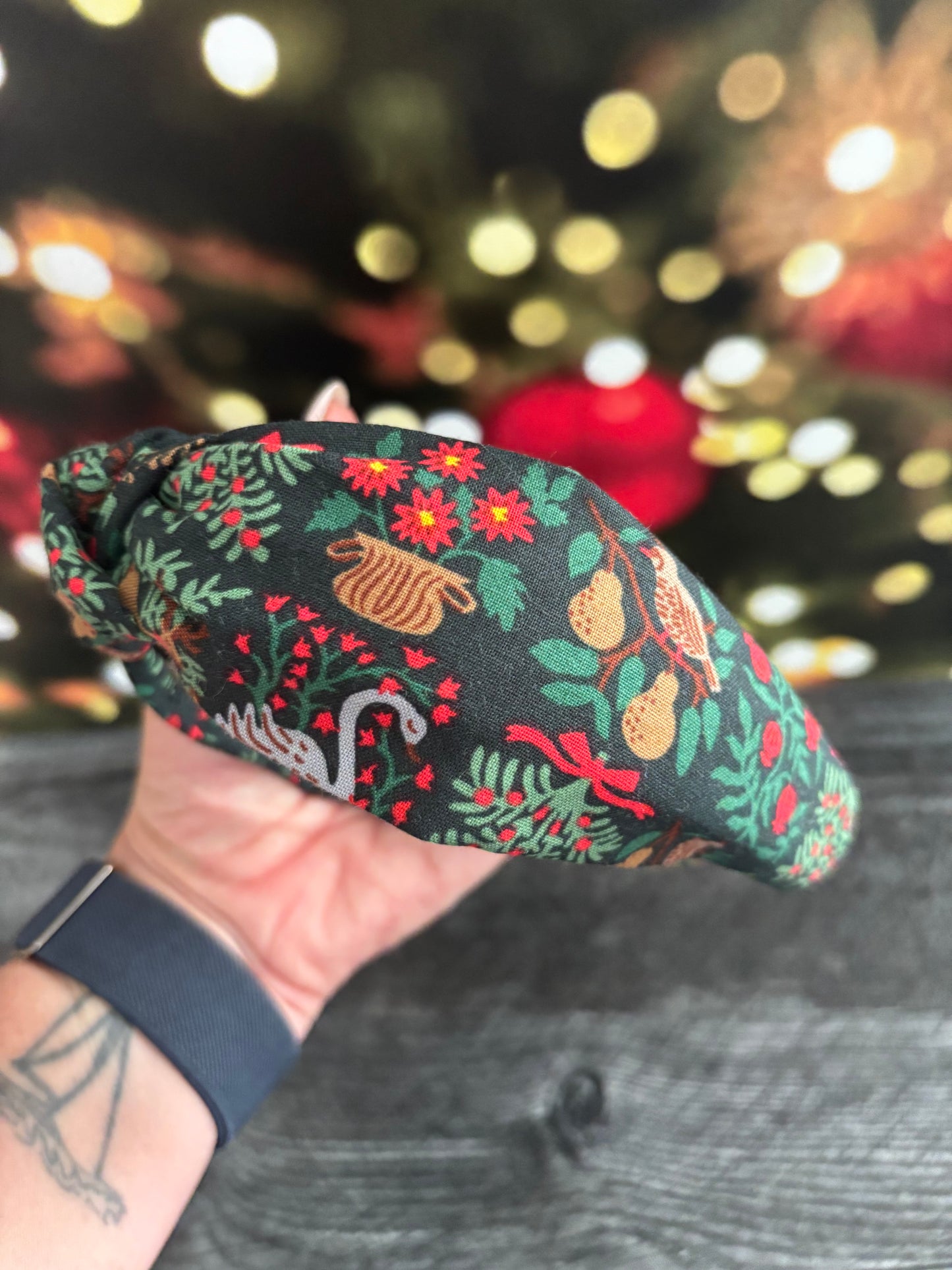 Christmastide Evergreen - Knotted Headband