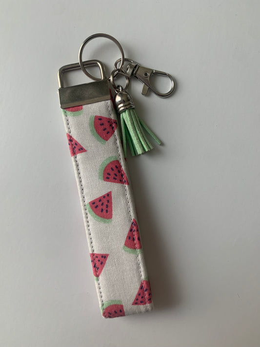 Watermelons on White - Keychain