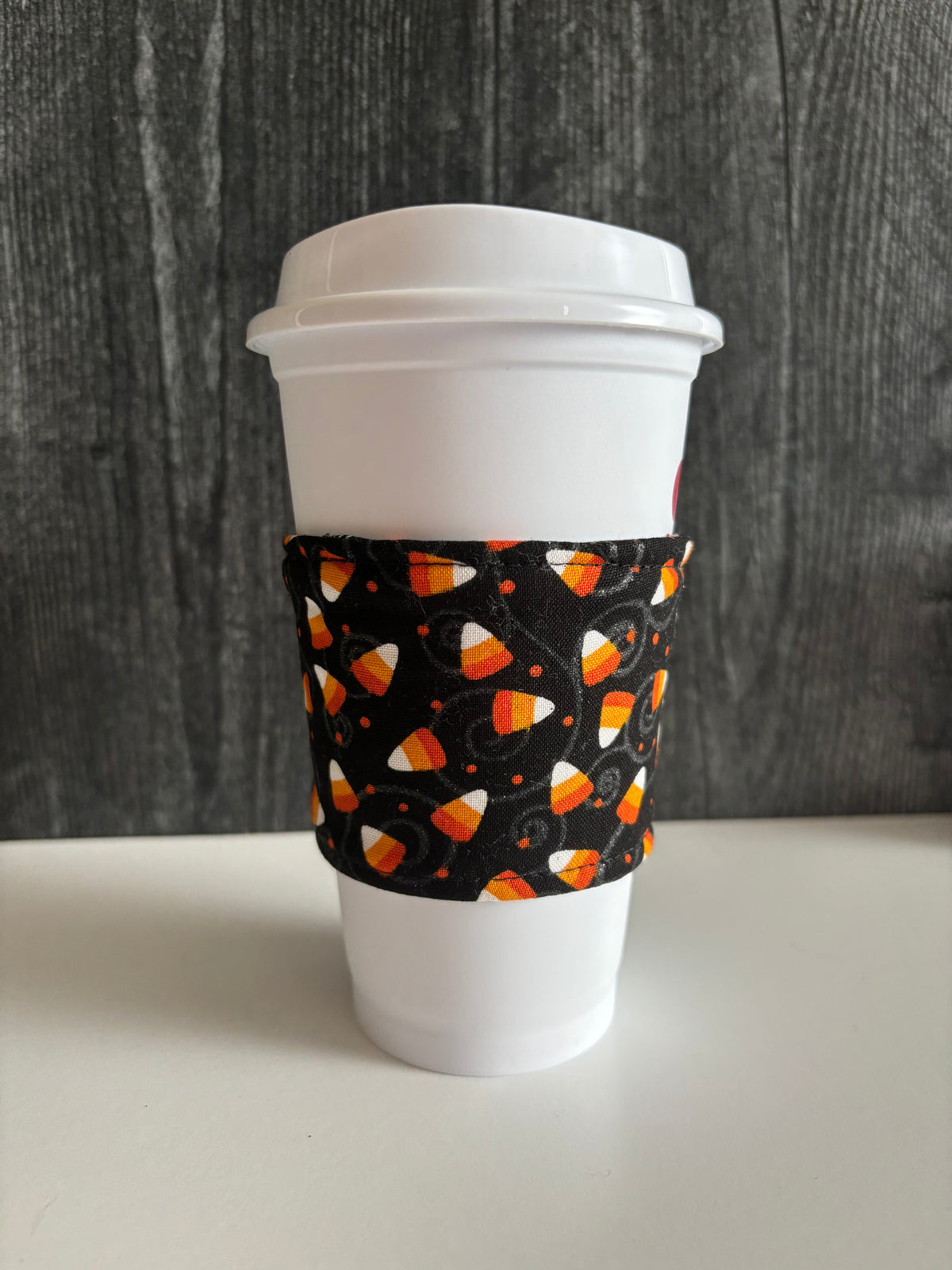 Sparkly Candy Corn - Reusable Coffee Sleeve
