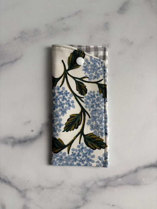 Hydrangeas on Cream - Glasses Case