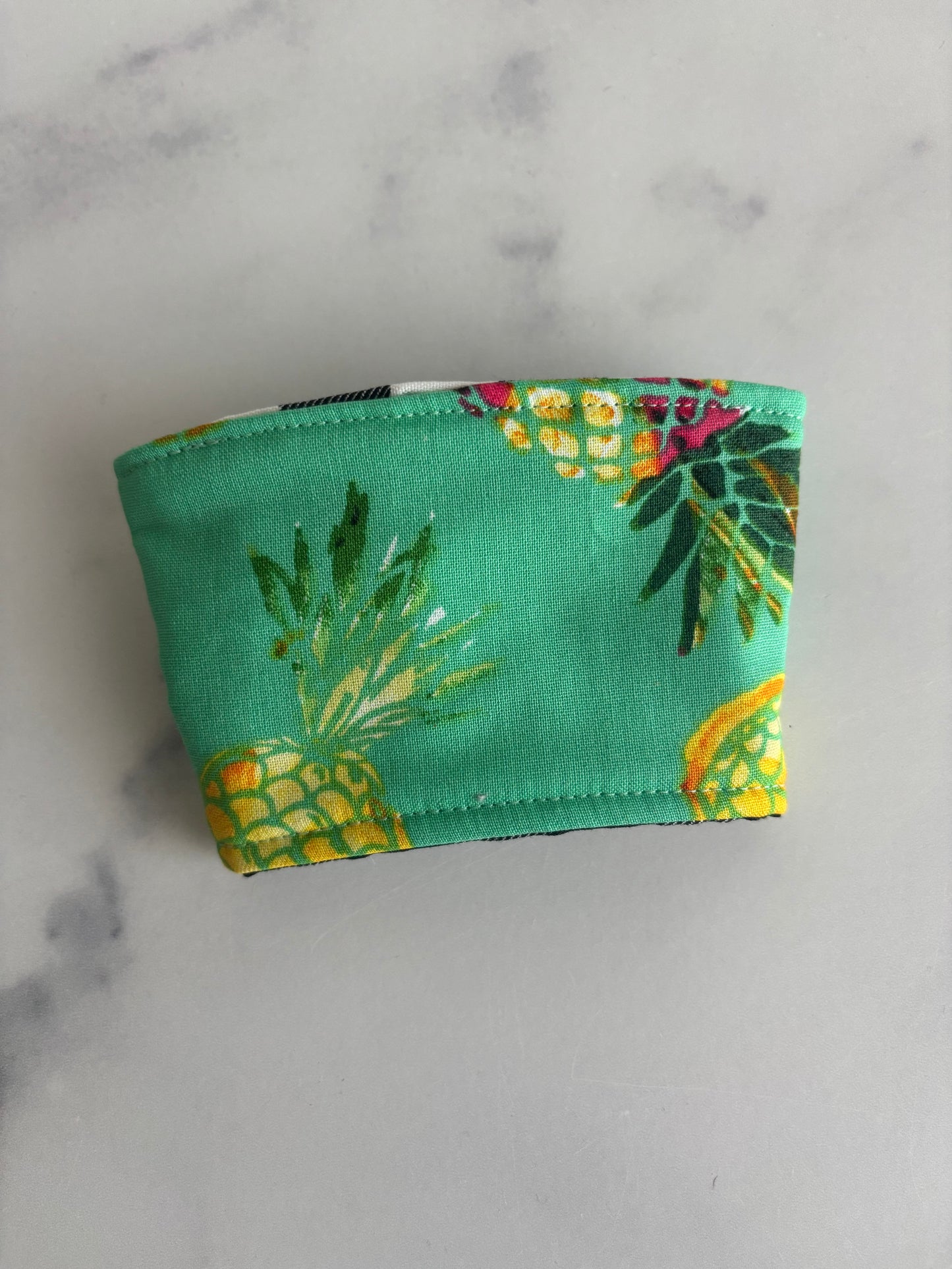 Caribbean Pineapples - Reusable Coffee Sleeve