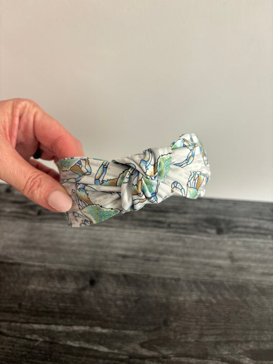 Blue Crab - Knotted Headband