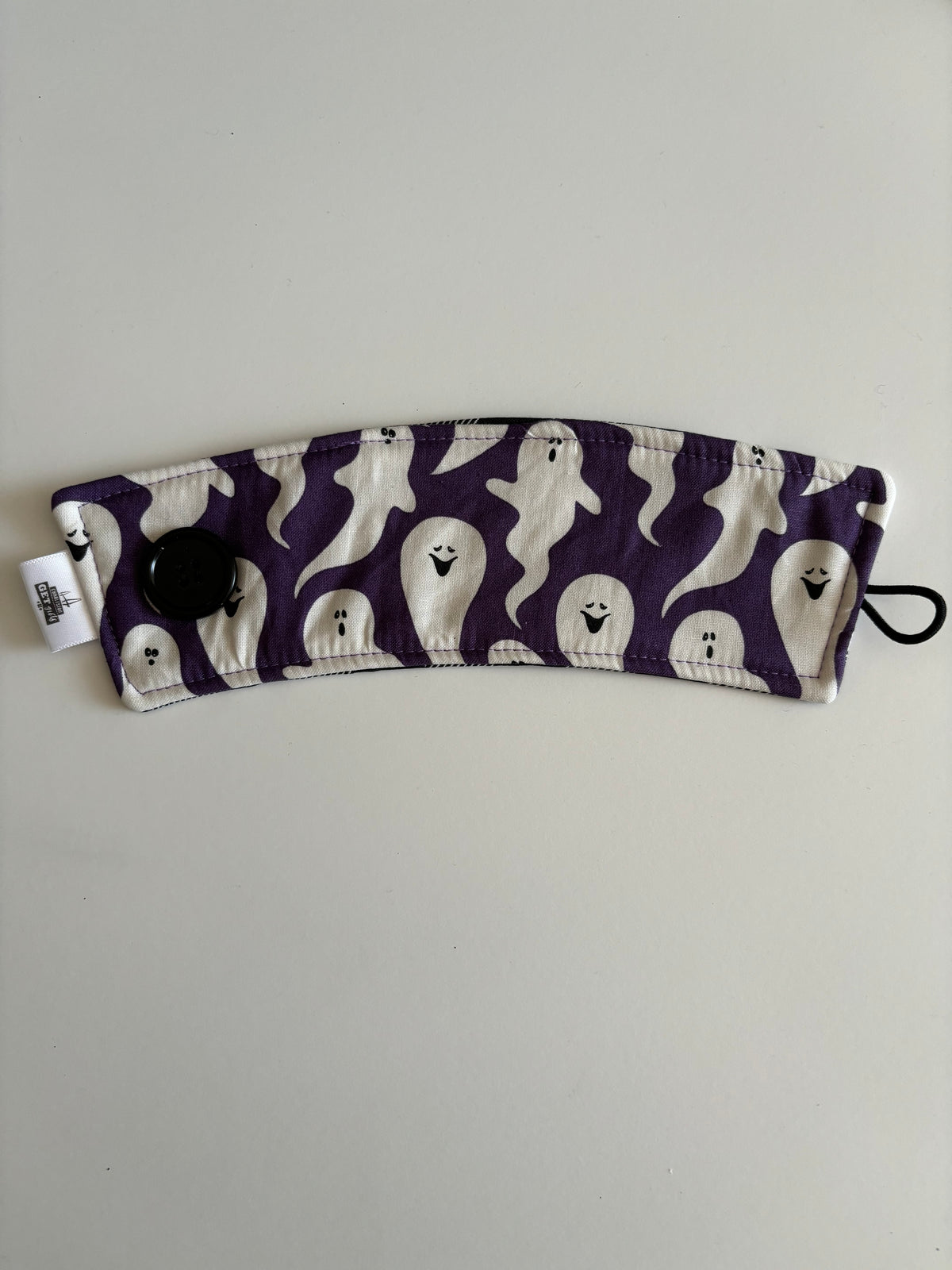 Ghosts on Purple - Reusable Coffee Sleeve