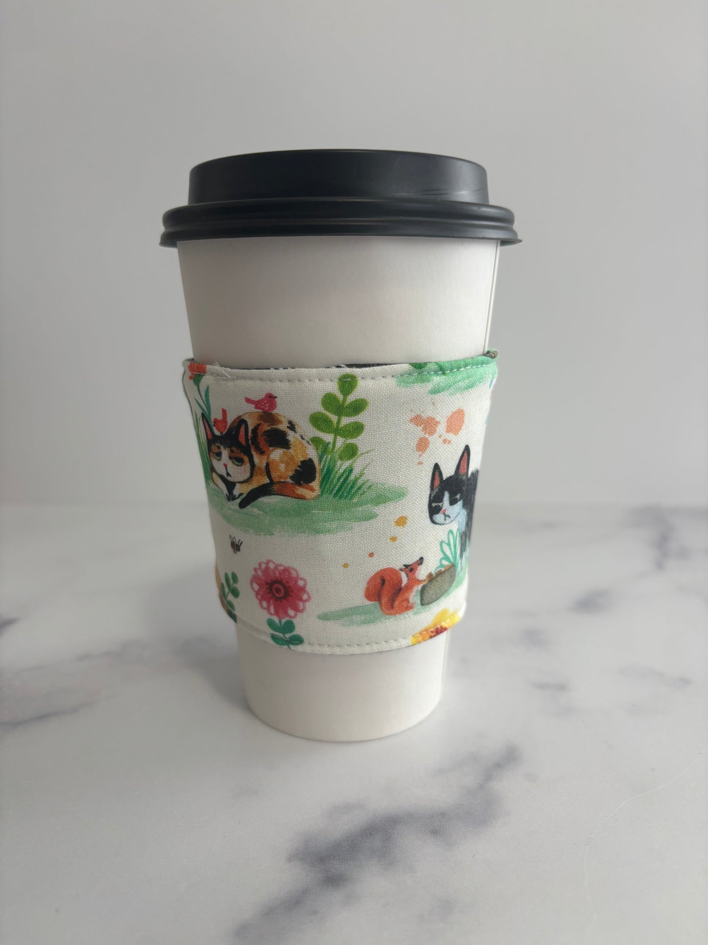 Caturdays - Reusable Coffee Sleeve