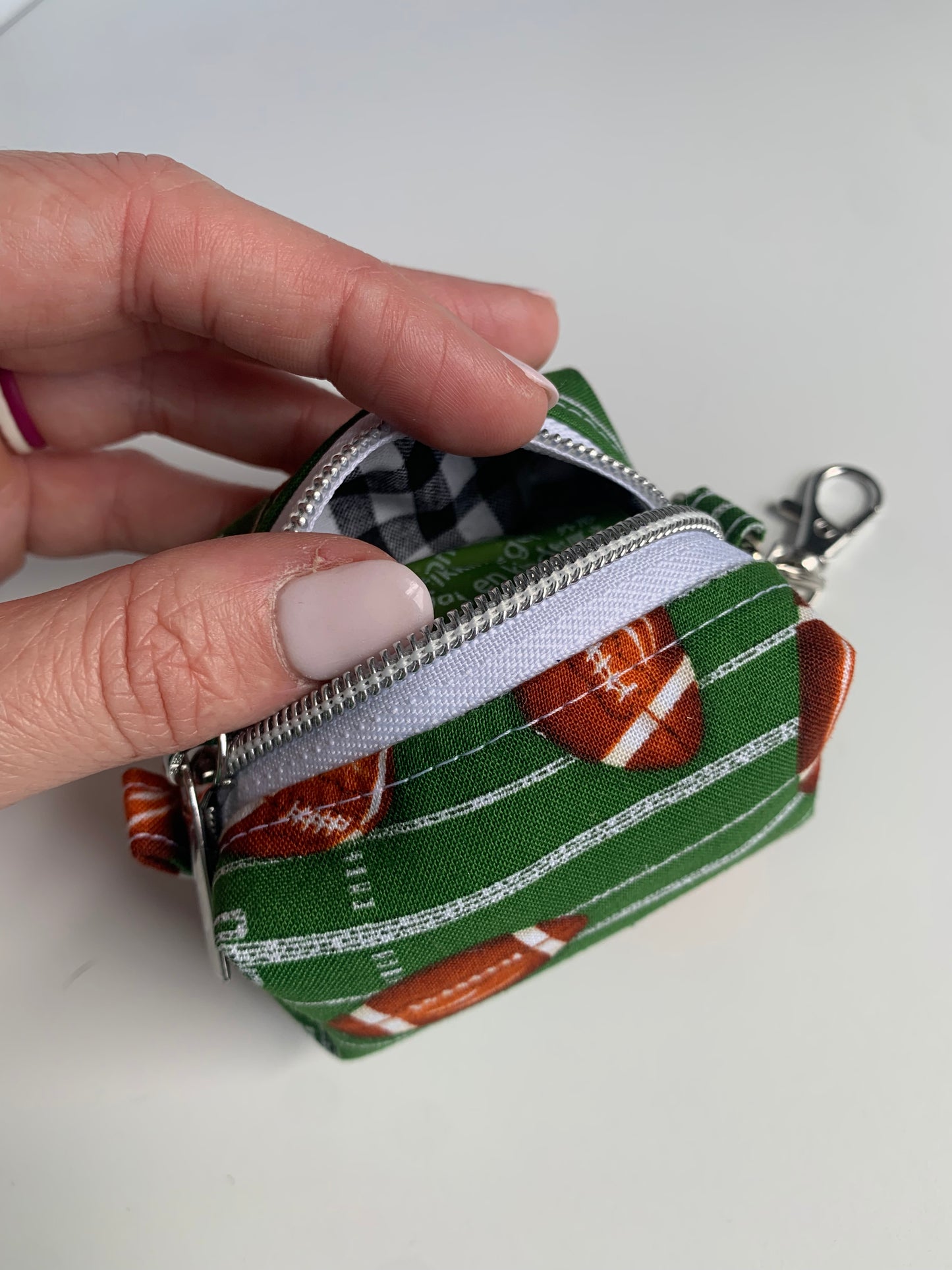 Footballs on Green - Waste Bag Dispenser