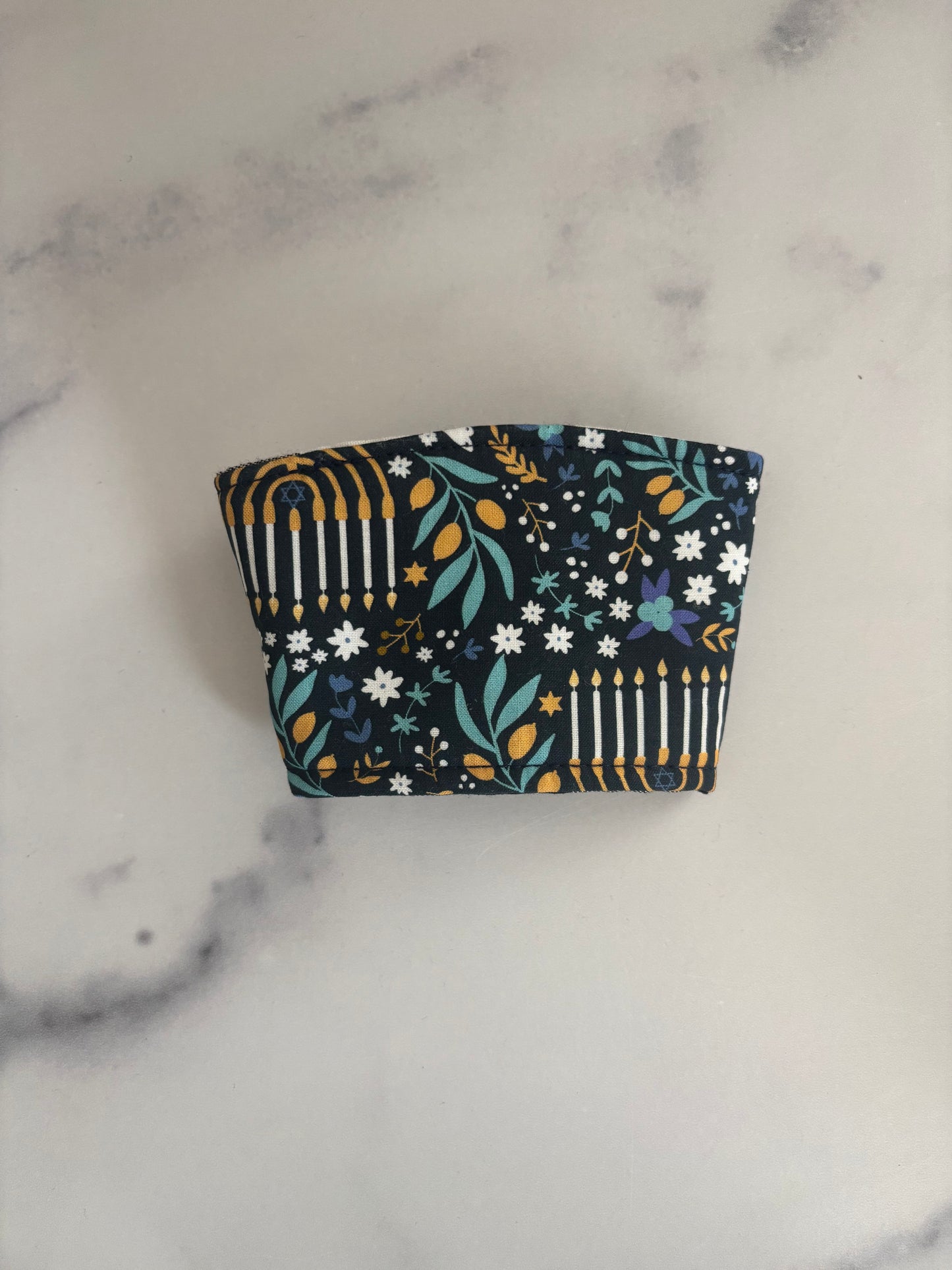 Happy Hanukkah - Reusable Coffee Sleeve