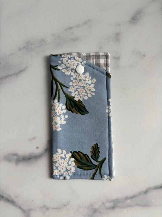 Hydrangeas on Blue - Glasses Case