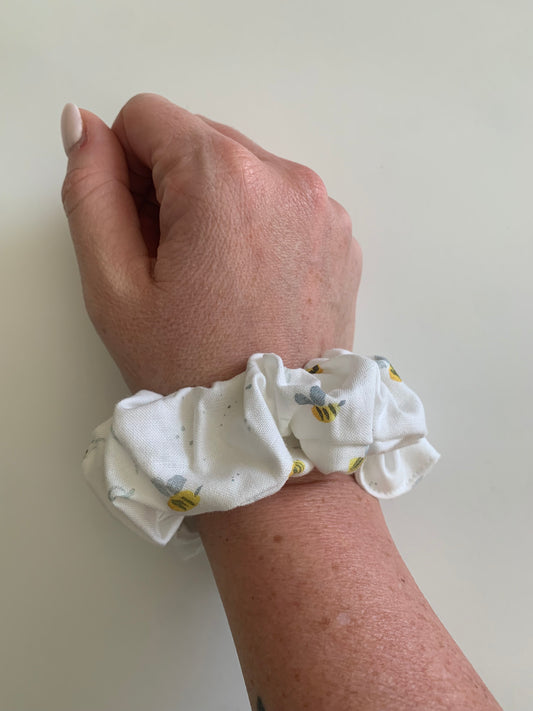 Busy Bees - Cotton Scrunchie