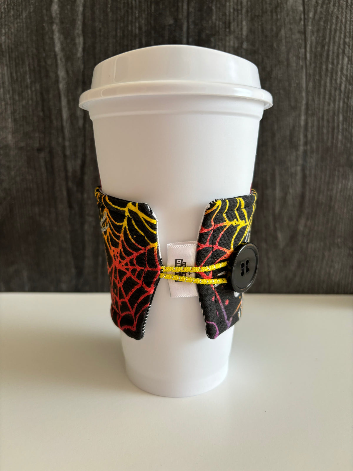 Sparkly Spiderwebs - Reusable Coffee Sleeve