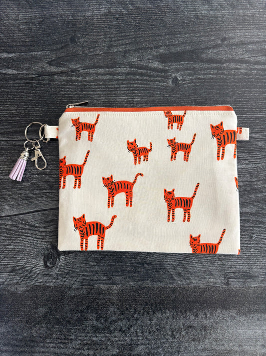 Catnap Orange - Zippered Pouch (Medium Sized)