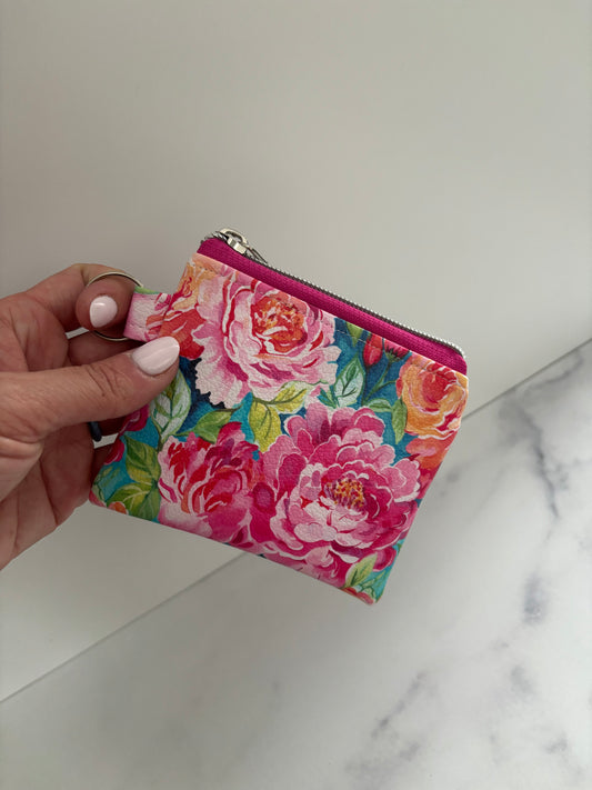 Flower Basket - Zippered Pouch (Mini Sized)