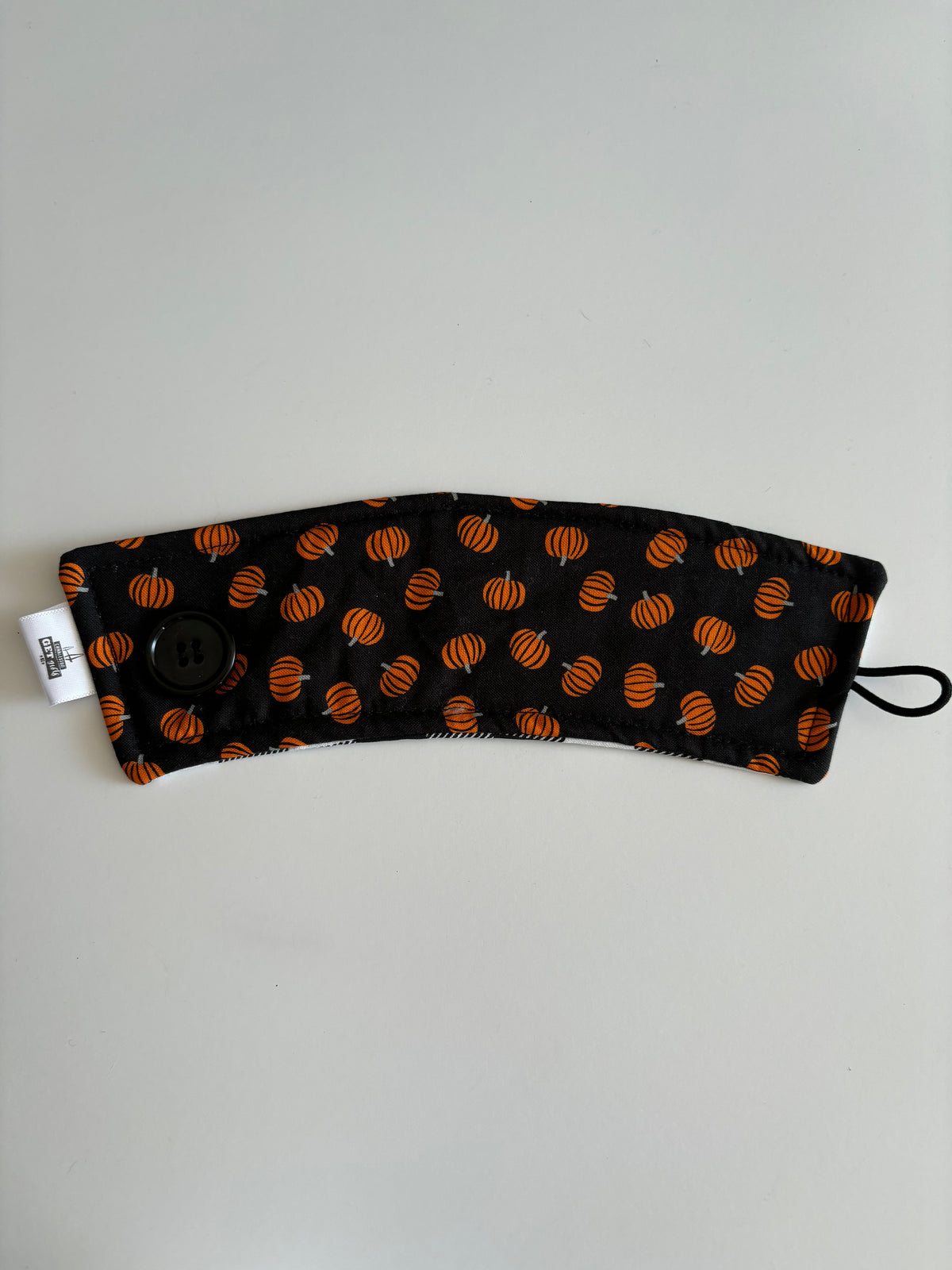 Pumpkins on Black - Reusable Coffee Sleeve