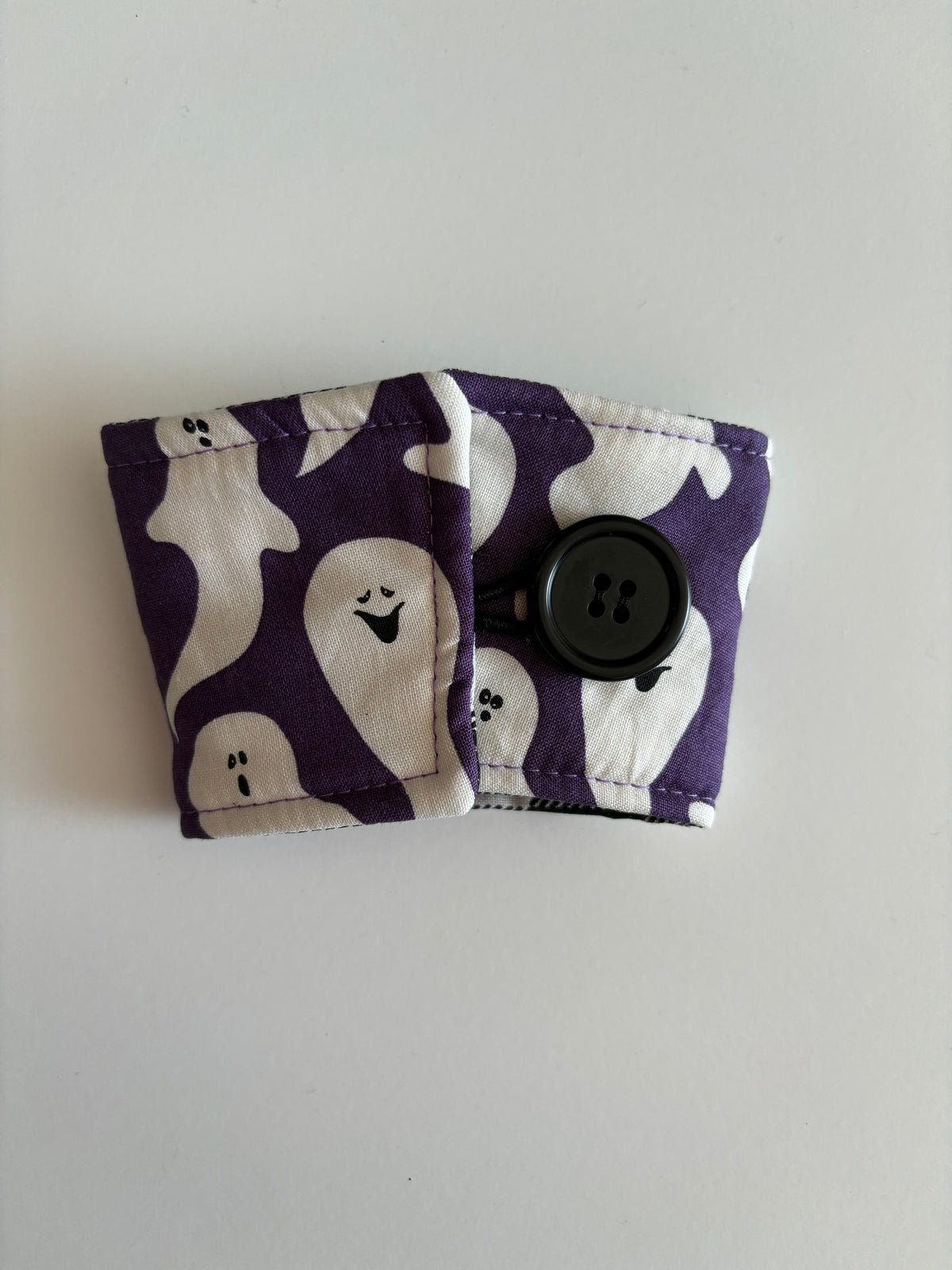Ghosts on Purple - Reusable Coffee Sleeve