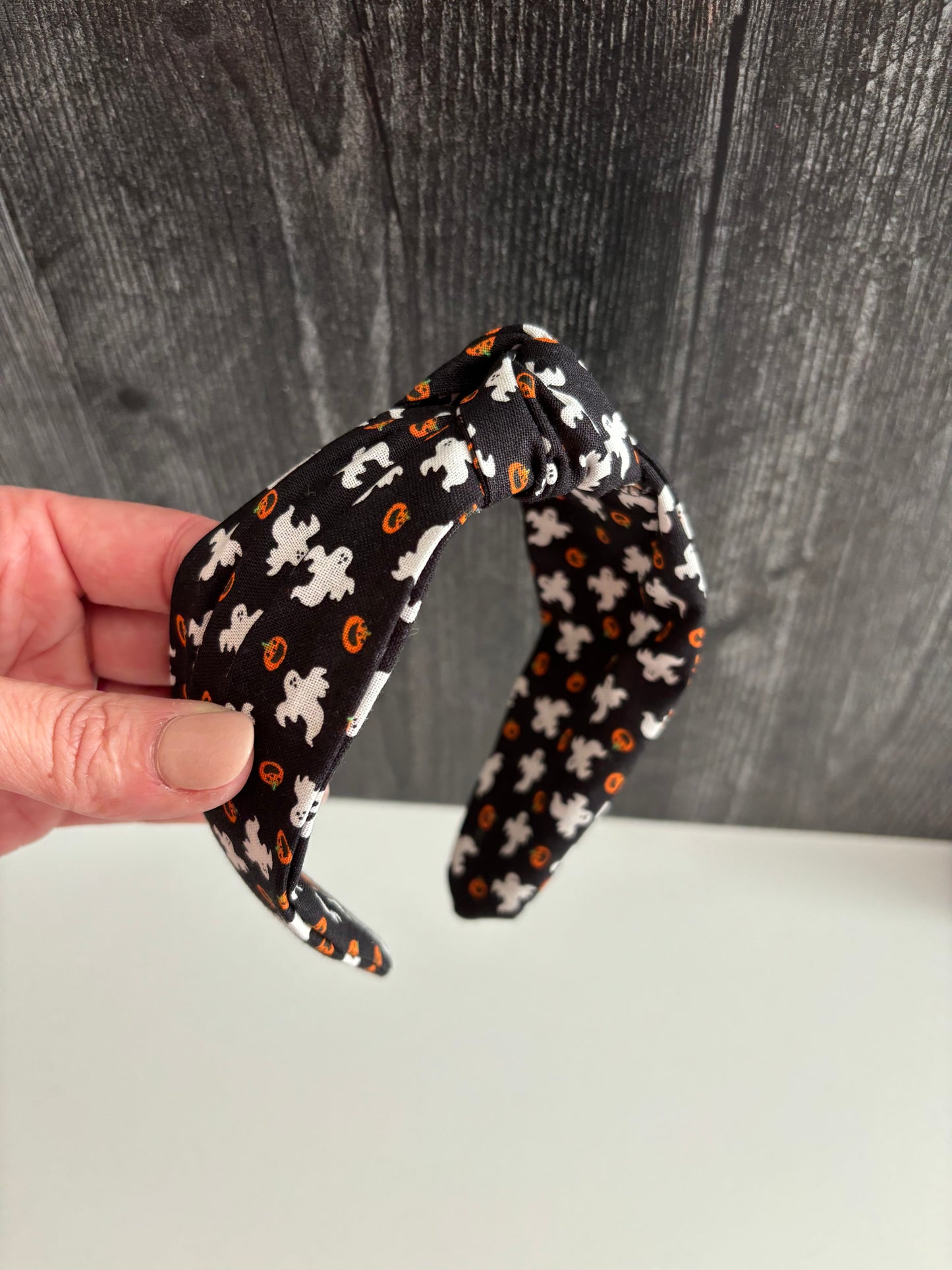 Pumpkins and Ghosts - Knotted Headband