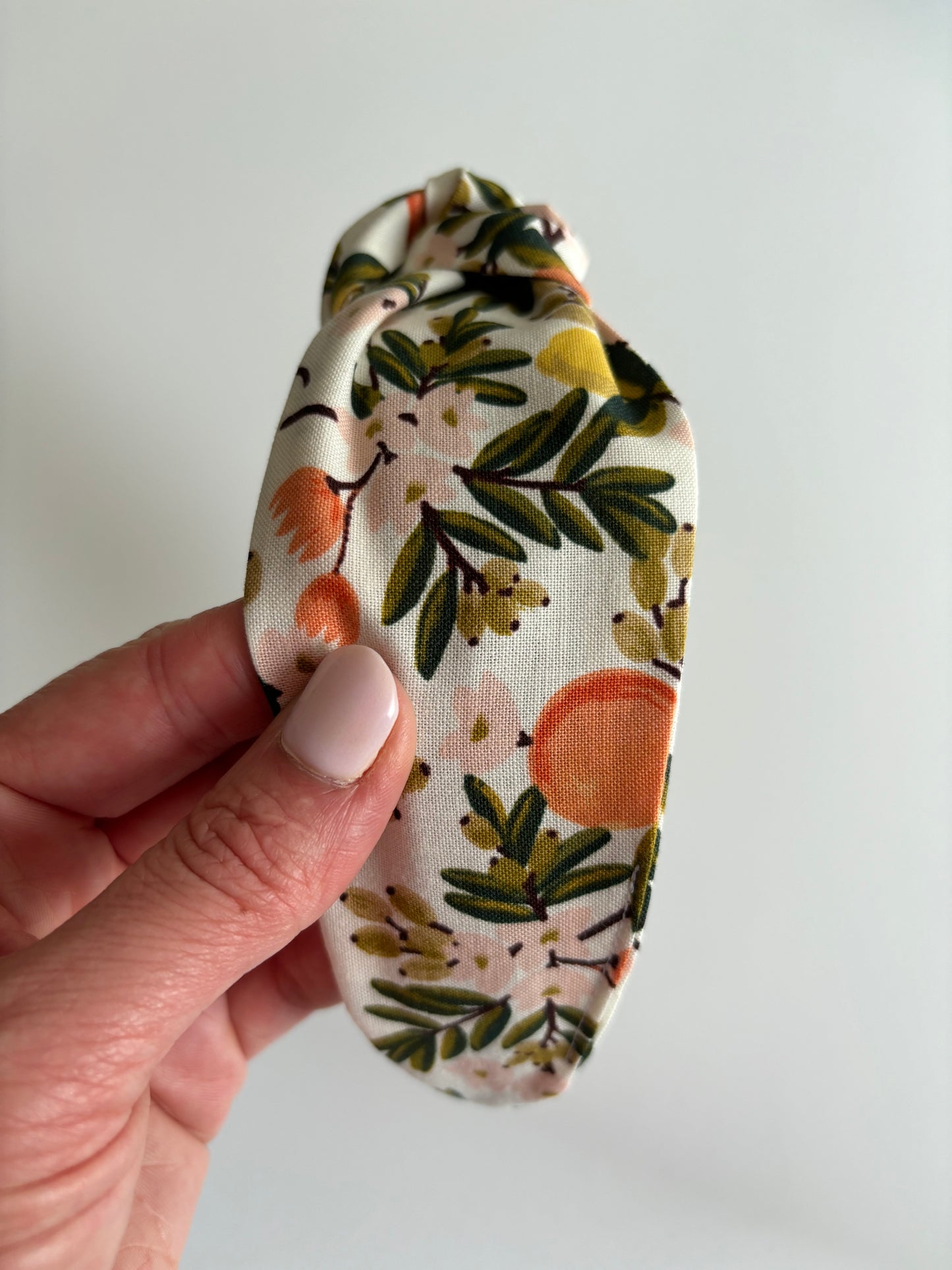 Citrus Floral Cream - Knotted Headband