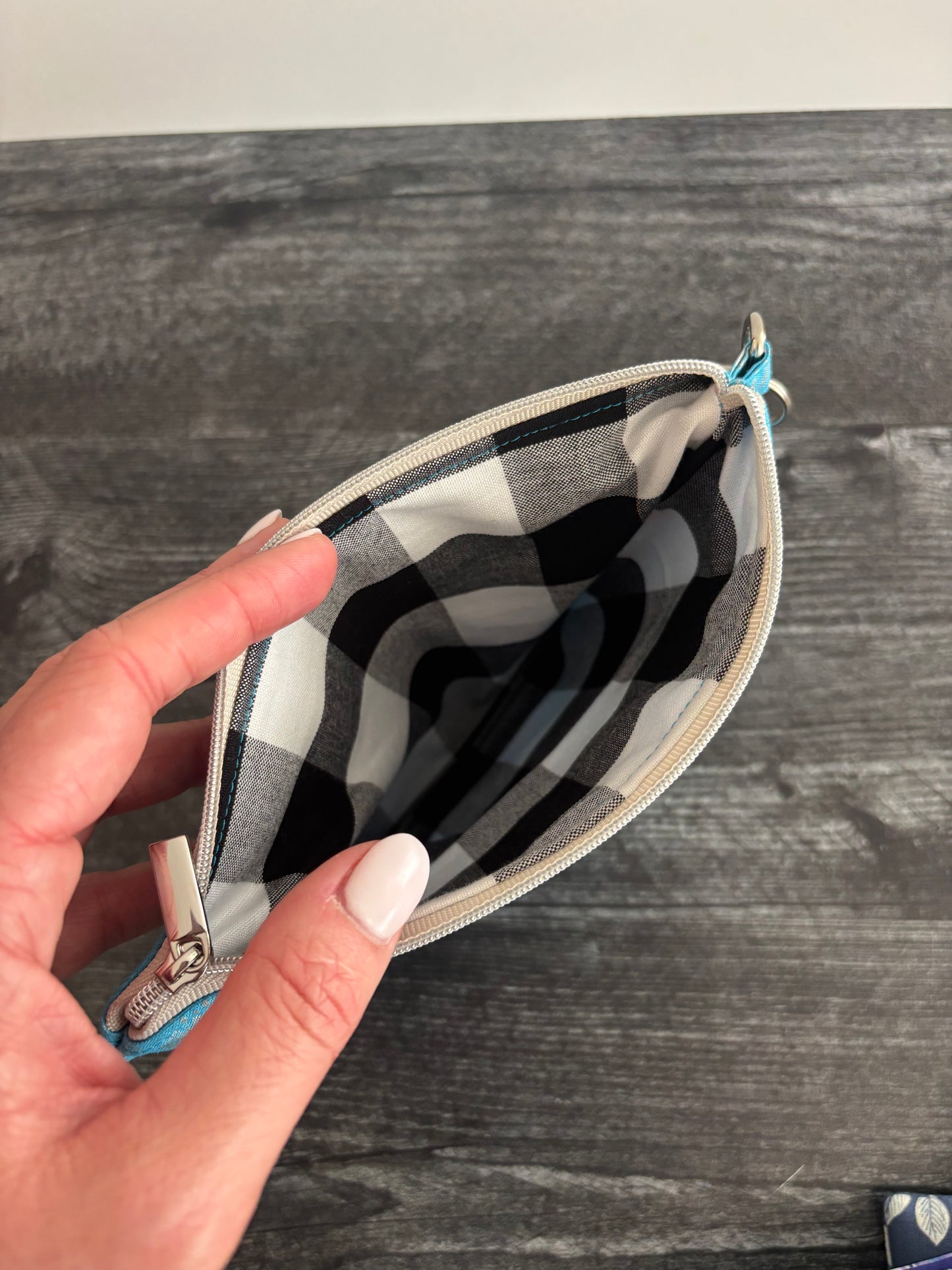 Moontide Silver - Zippered Pouch (Medium Sized)