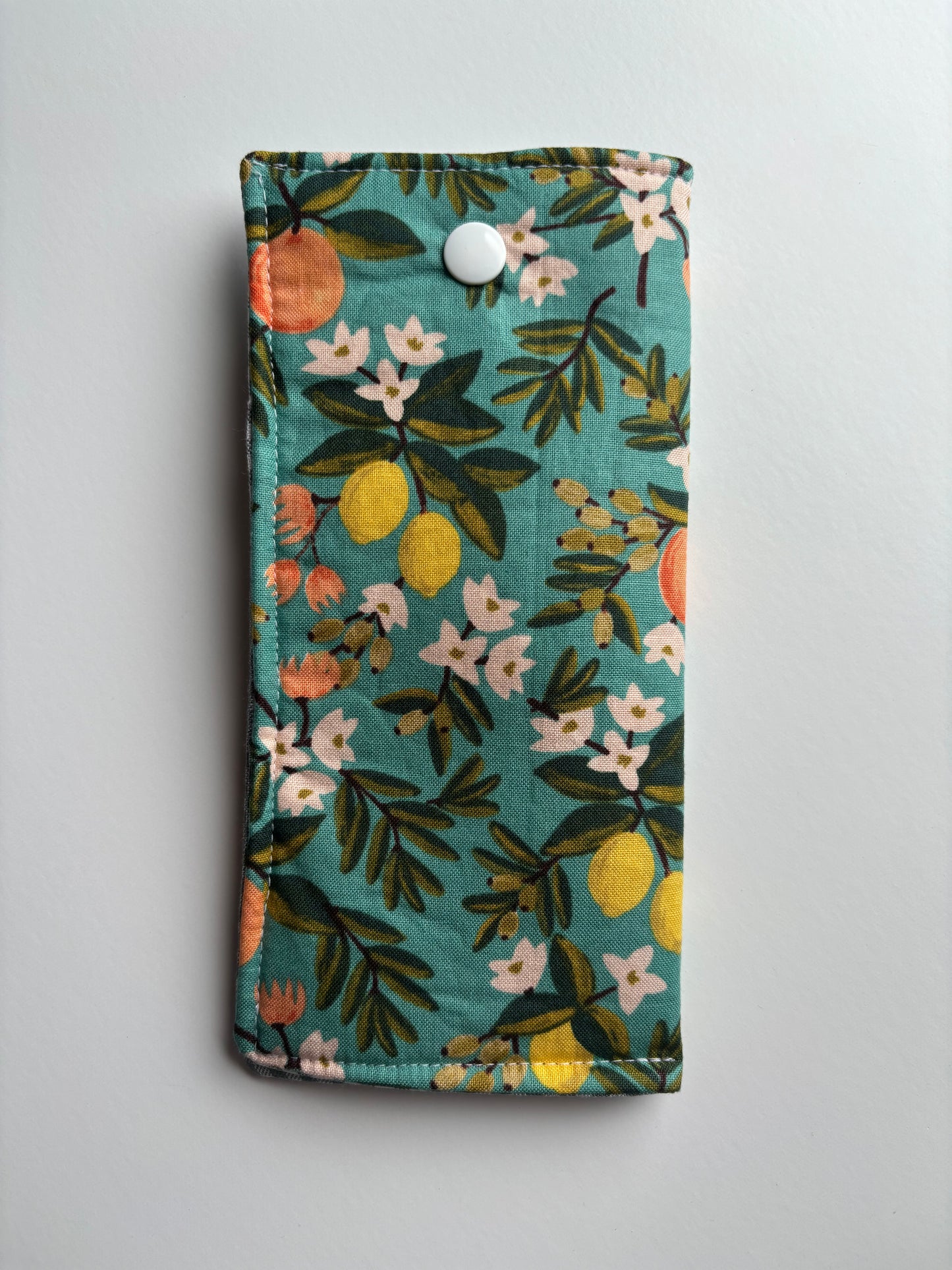 Citrus Floral Teal - Glasses Case