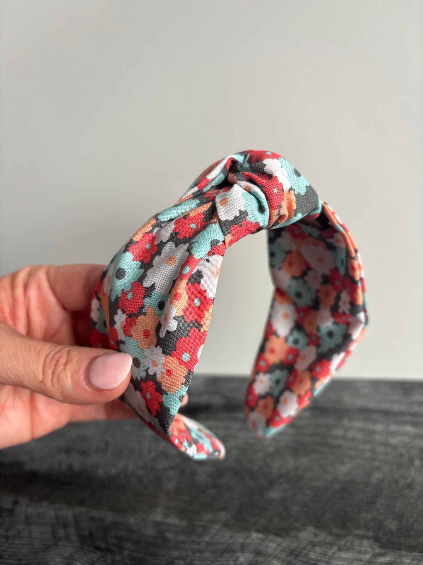 Retro Floral - Knotted Headband