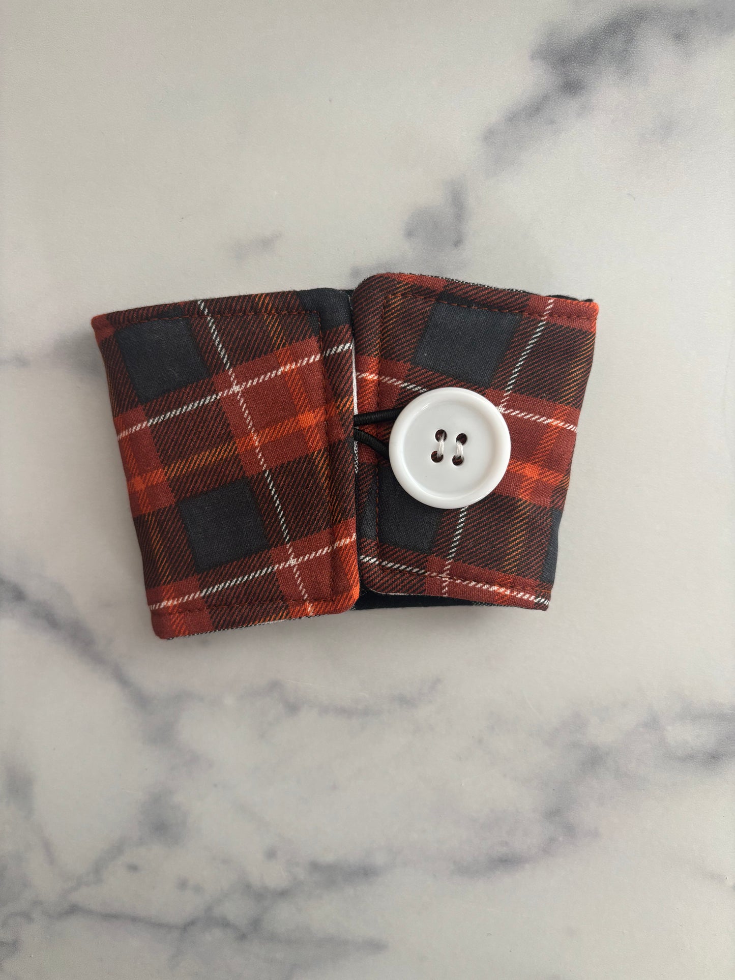 Harvest Plaid - Reusable Coffee Sleeve