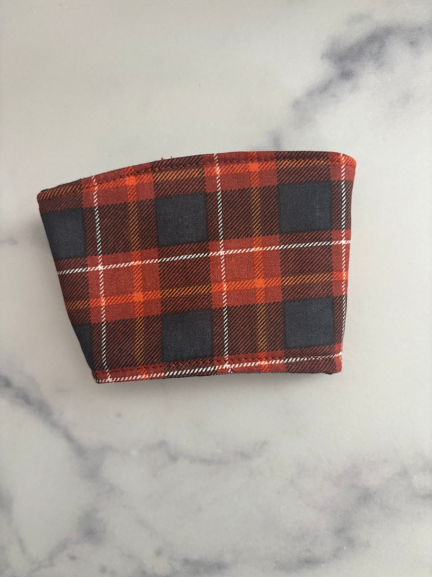 Harvest Plaid - Reusable Coffee Sleeve