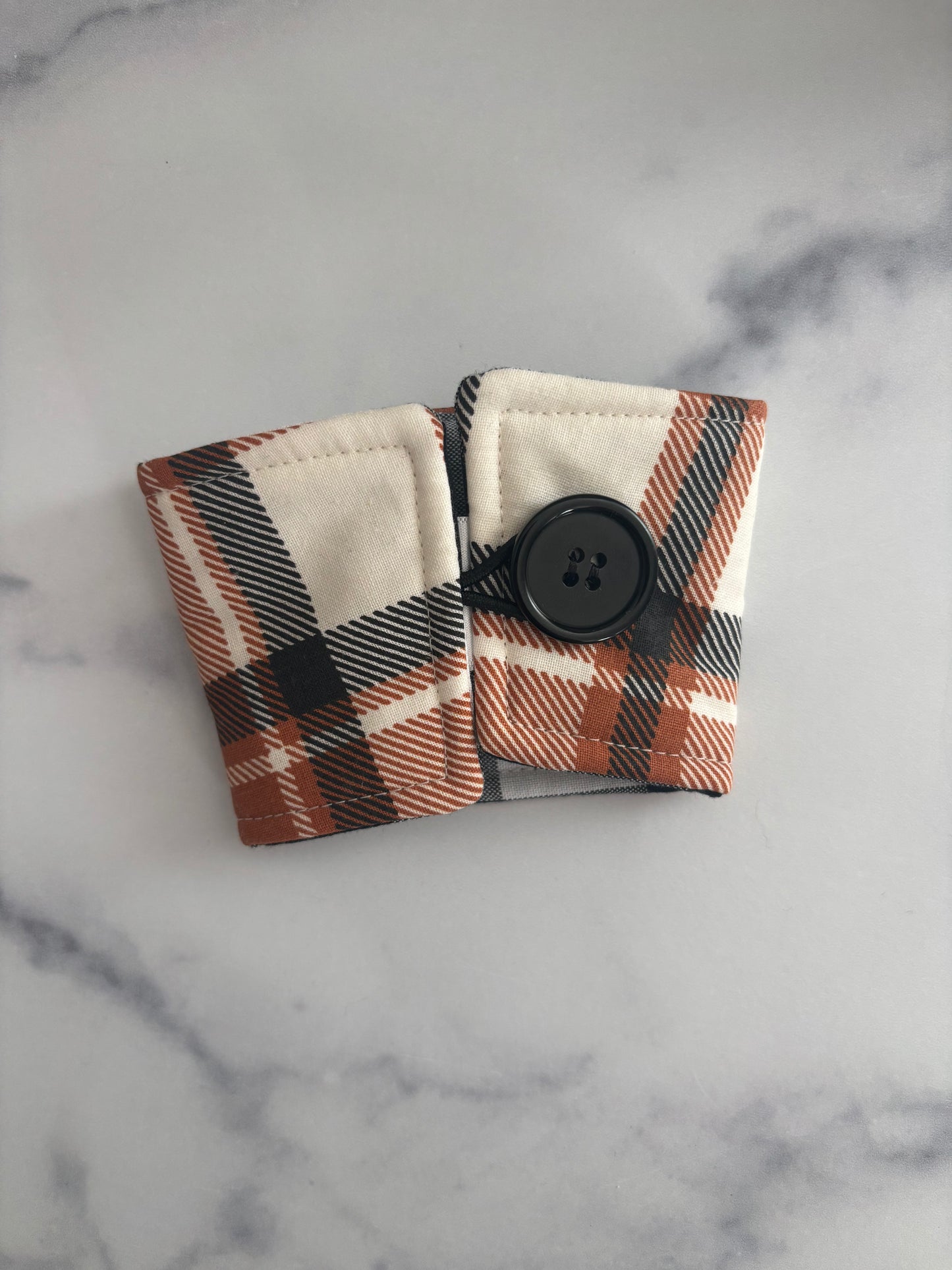 Rustic Plaid - Reusable Coffee Sleeve