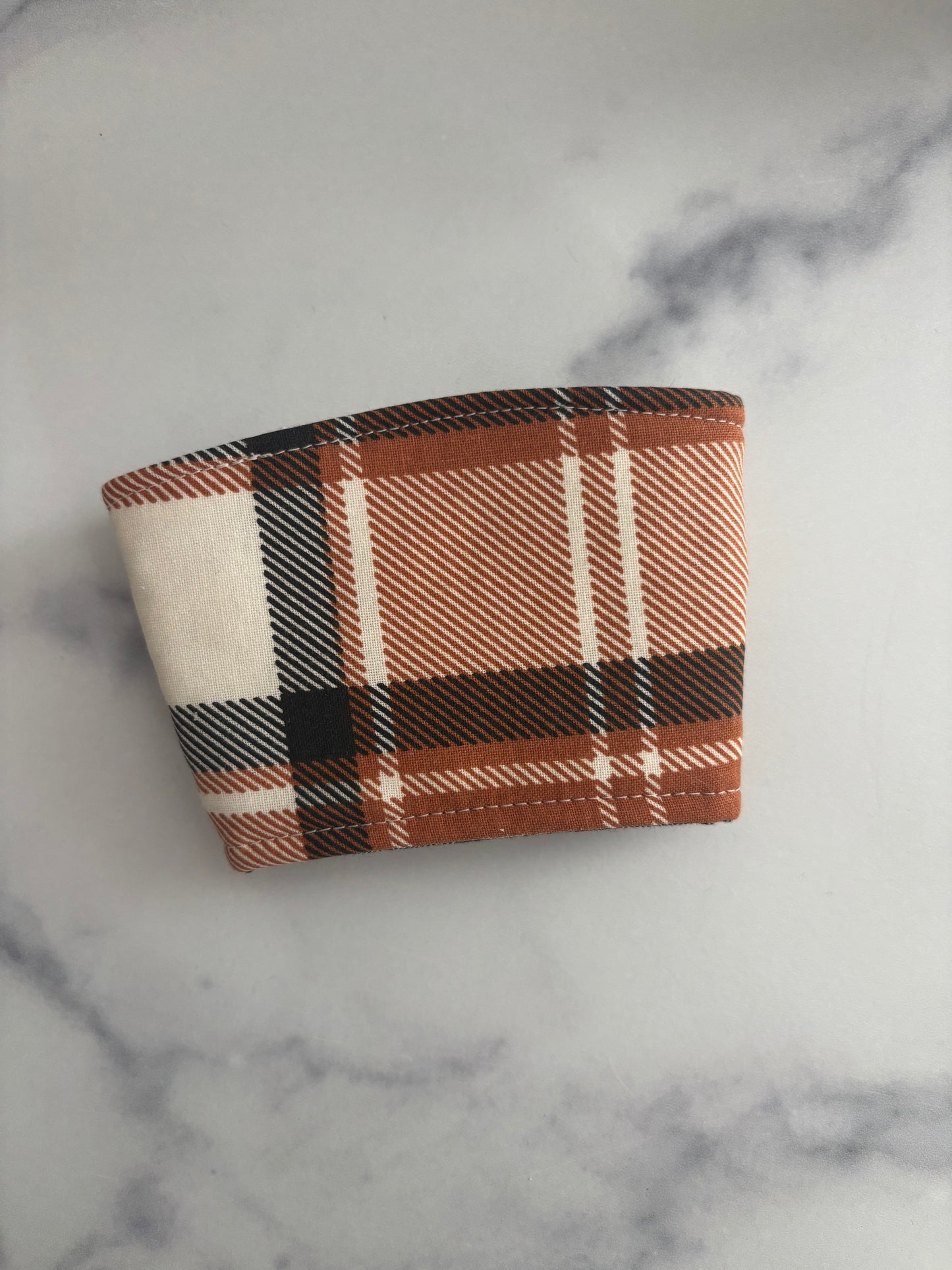 Rustic Plaid - Reusable Coffee Sleeve