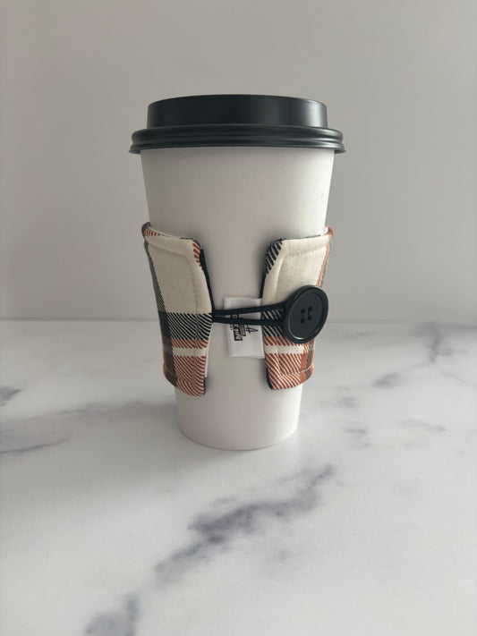 Rustic Plaid - Reusable Coffee Sleeve