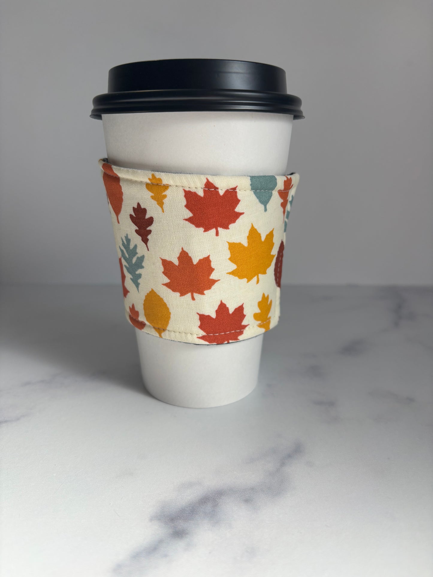 Leaf Stamps - Reusable Coffee Sleeve