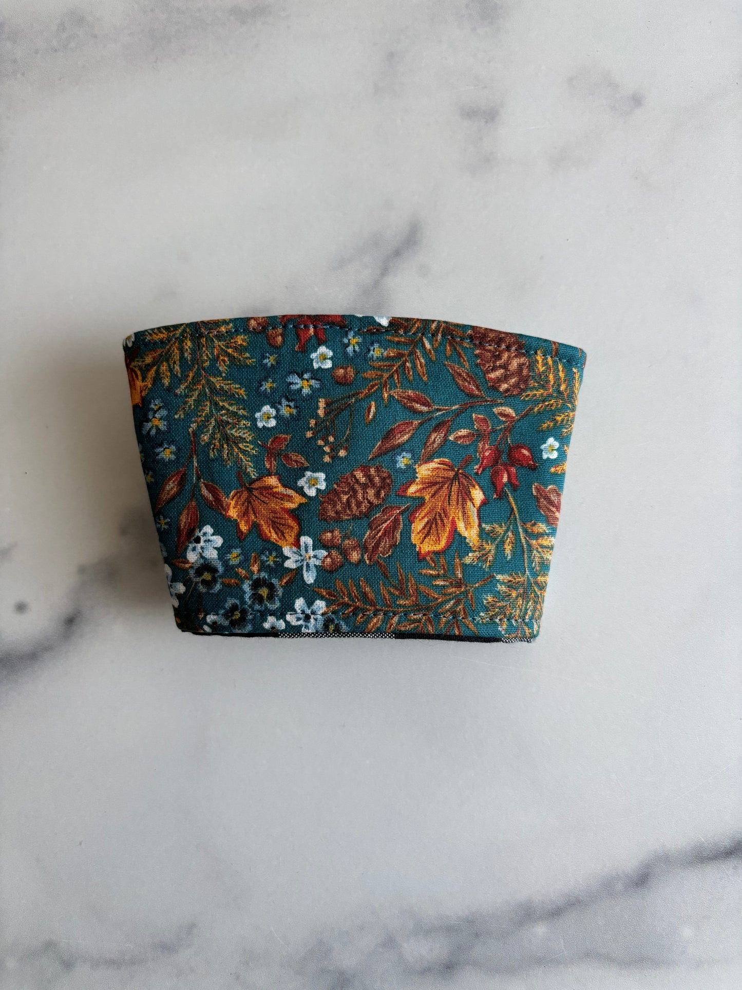 Autumn Floral - Reusable Coffee Sleeve