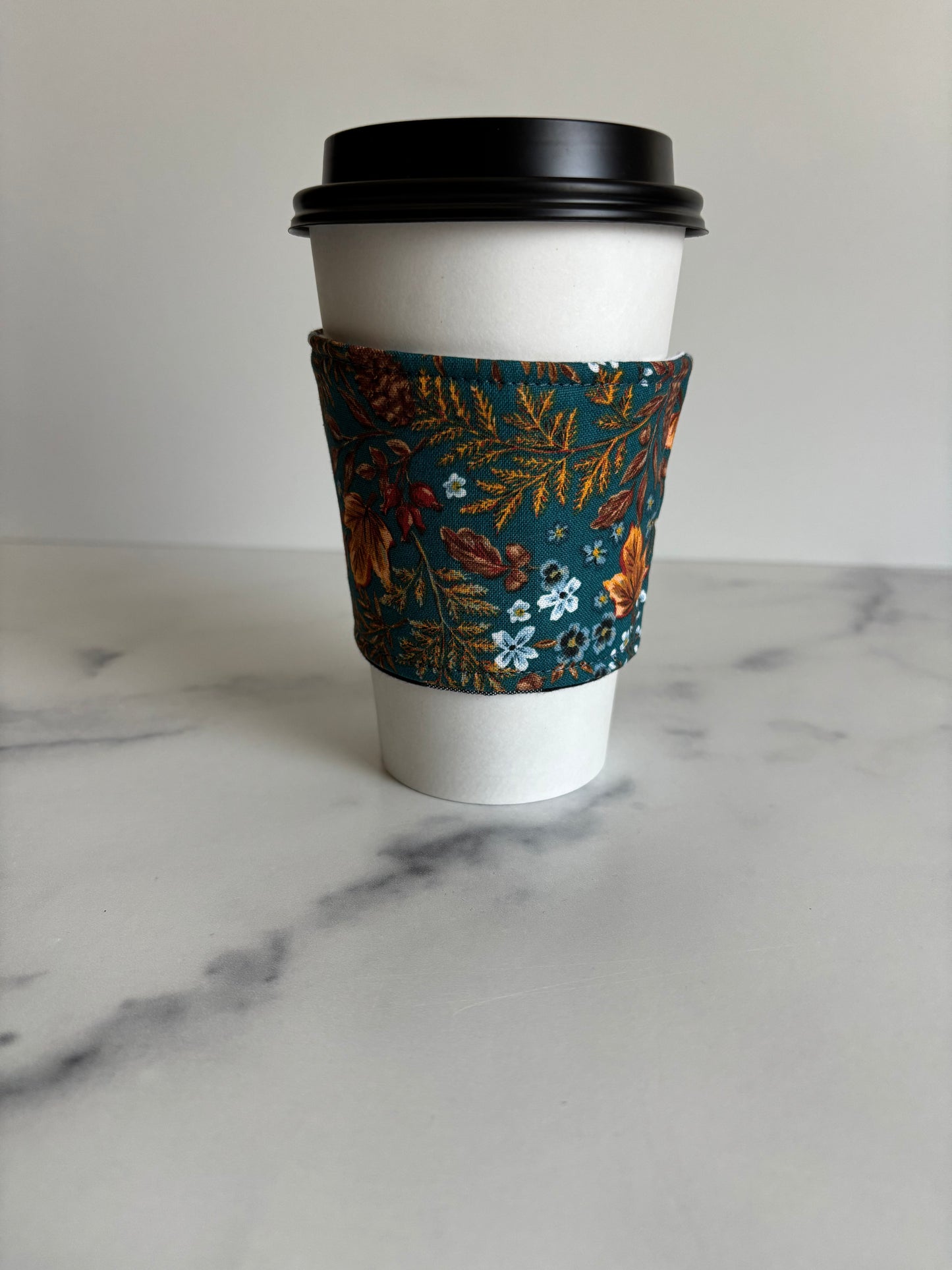 Autumn Floral - Reusable Coffee Sleeve