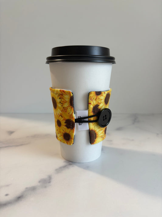 Harvest Sunflowers  - Reusable Coffee Sleeve
