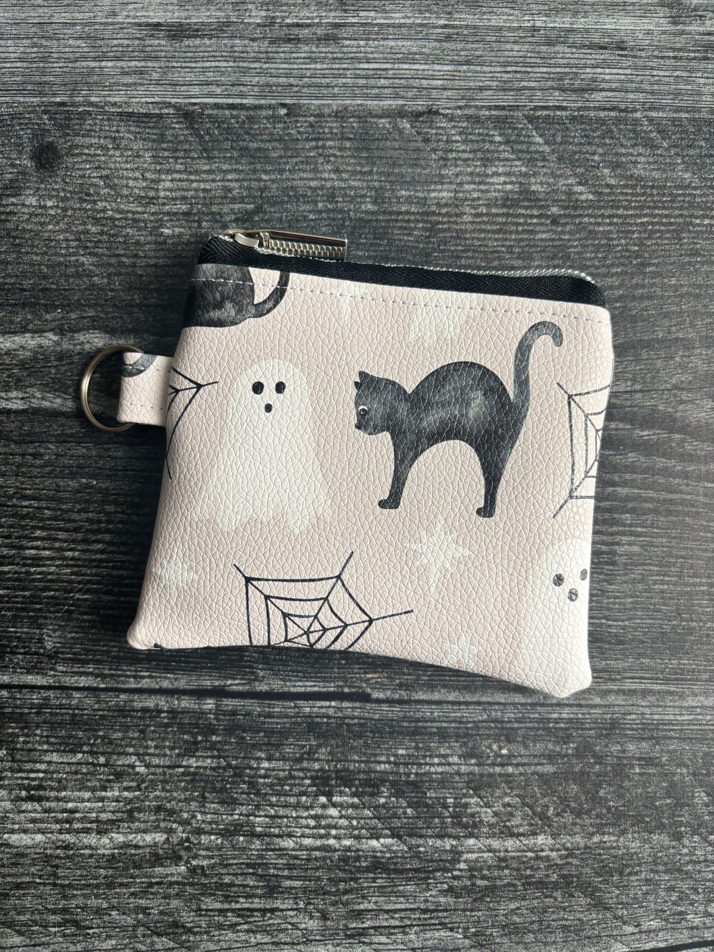 Spook-tacular Faux Leather - Zippered Pouch (Mini Sized)