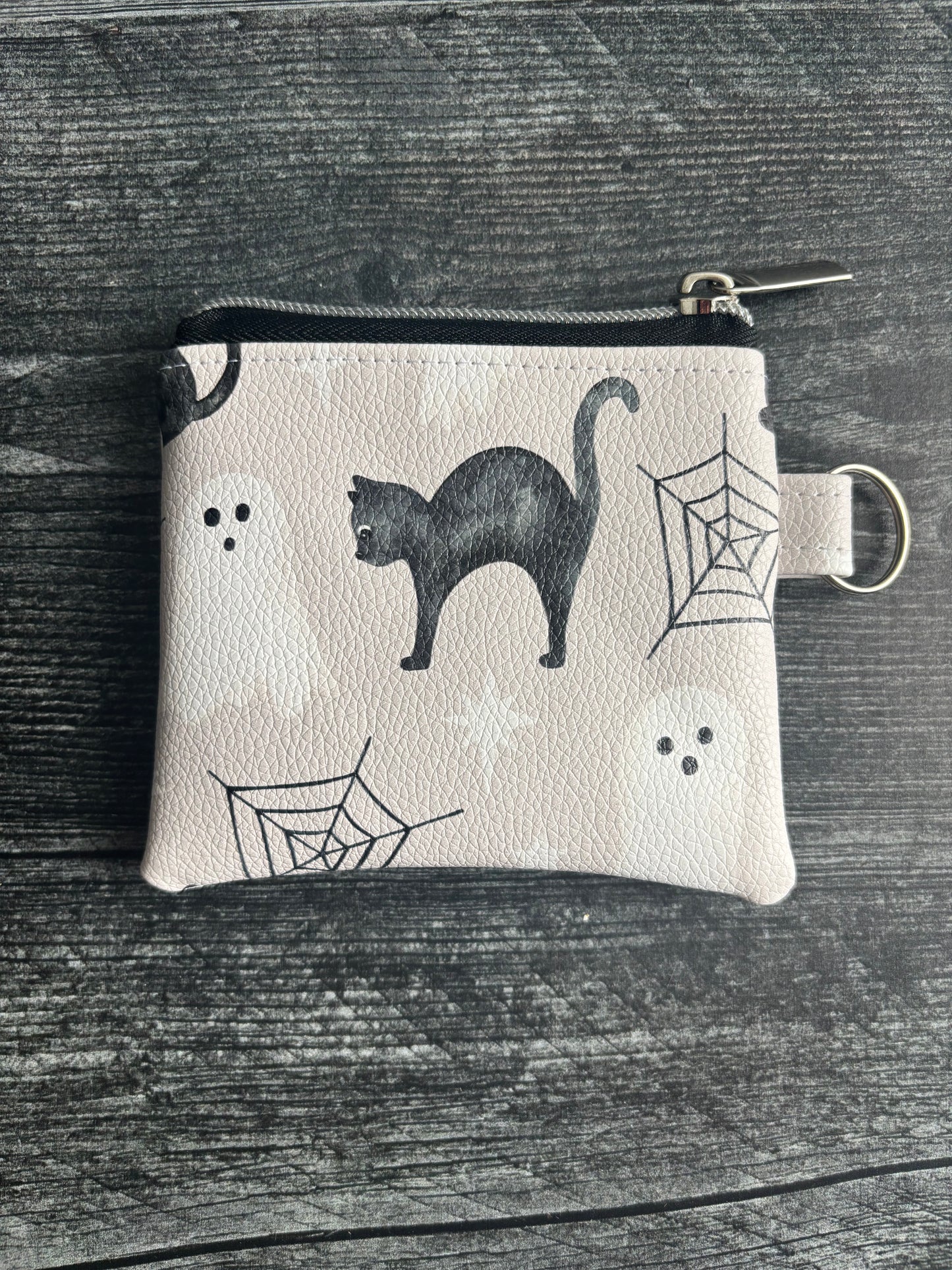 Spook-tacular Faux Leather - Zippered Pouch (Mini Sized)