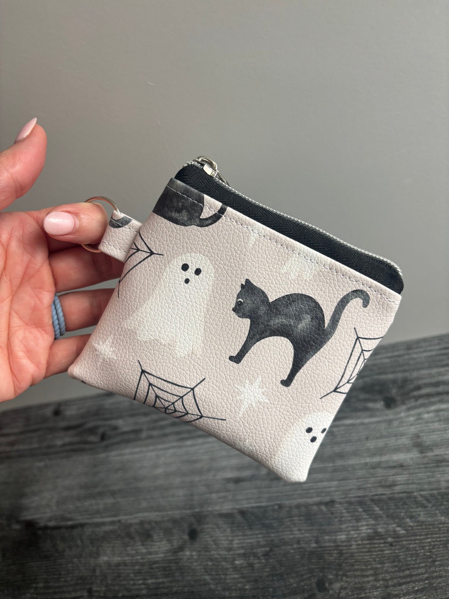 Spook-tacular Faux Leather - Zippered Pouch (Mini Sized)