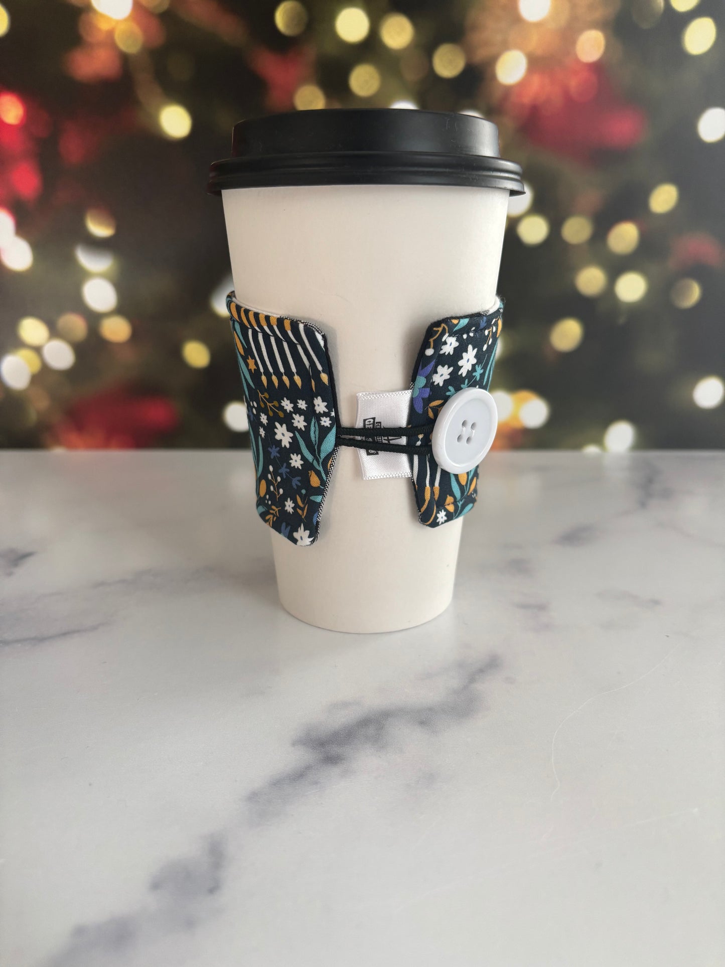 Happy Hanukkah - Reusable Coffee Sleeve