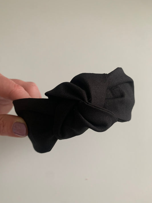 Solid Black - Knotted Headband