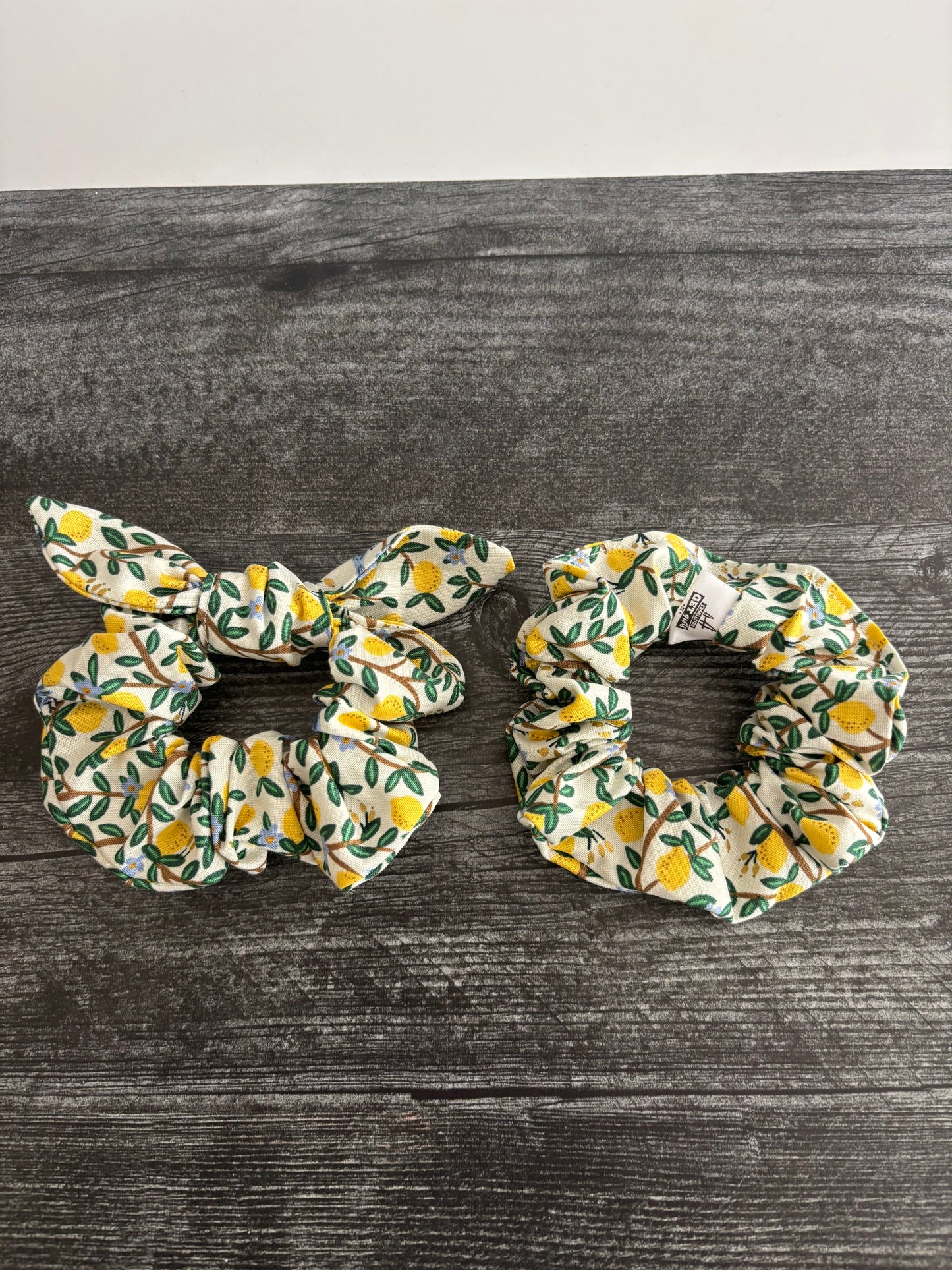 Lemon Grove Cream  - Cotton Scrunchie