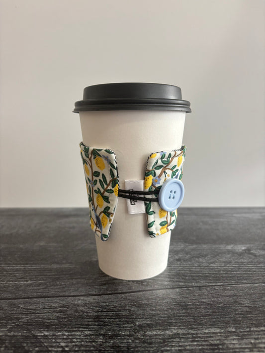 Lemon Grove Cream - Reusable Coffee Sleeve