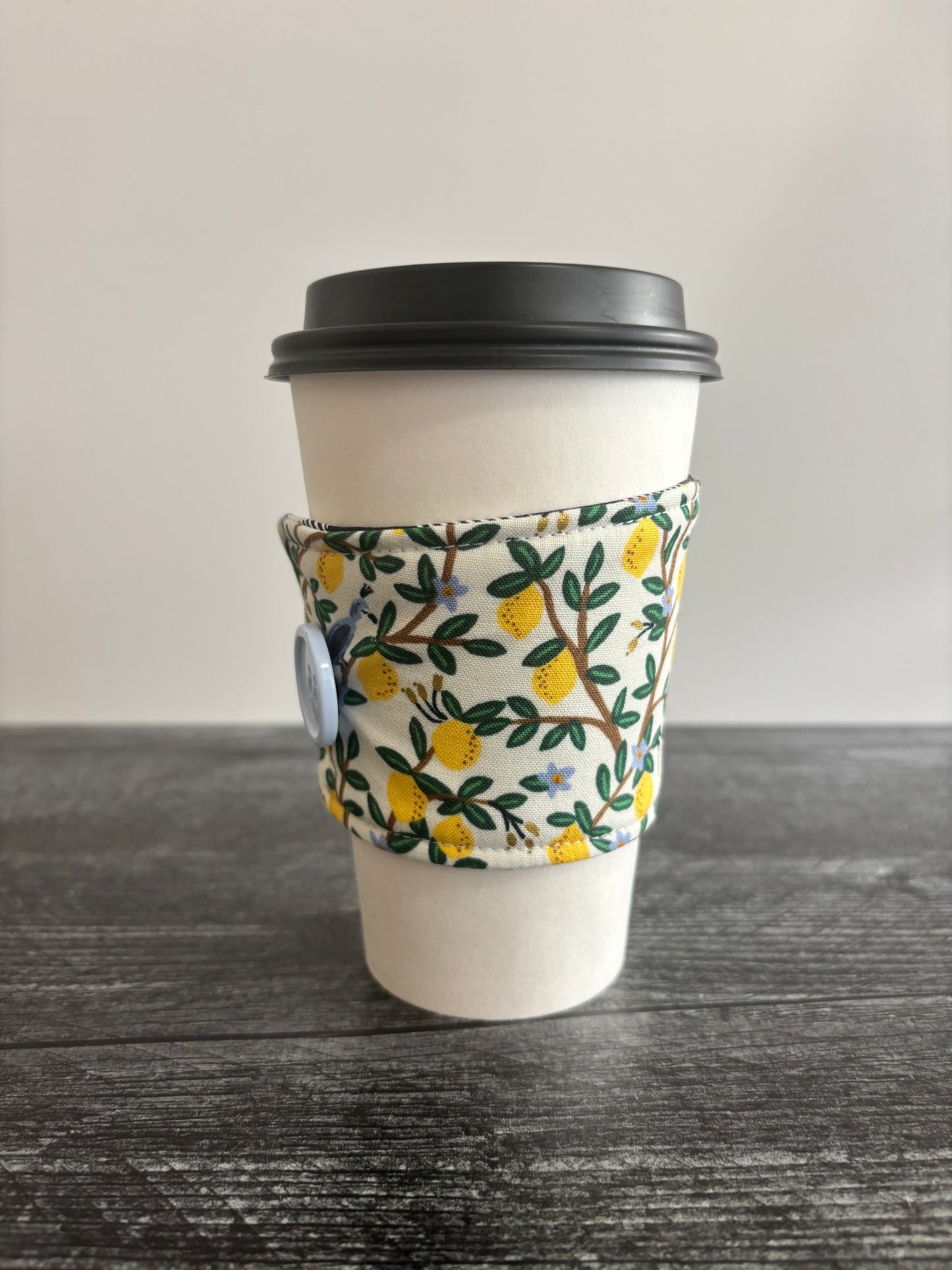 Lemon Grove Cream - Reusable Coffee Sleeve