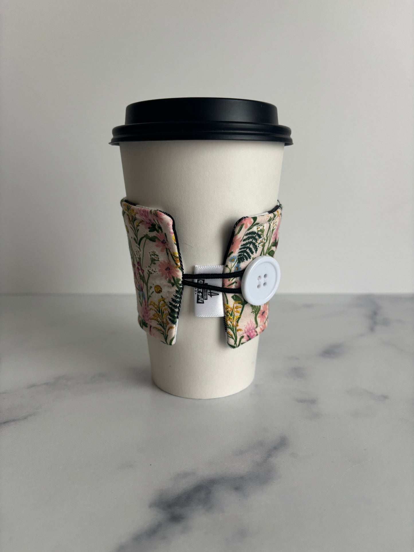 Wildwood Wildflowers Pink - Reusable Coffee Sleeve