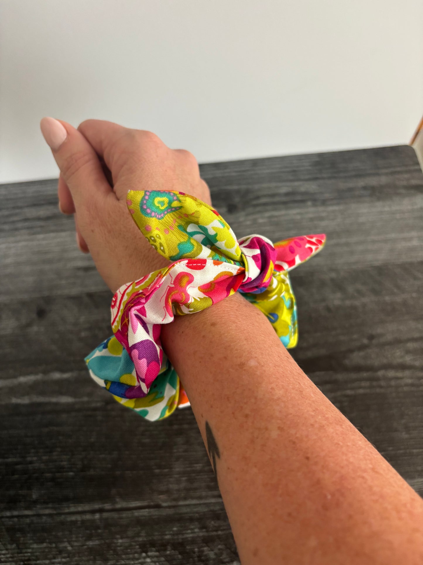 Color Wheel - Cotton Scrunchie