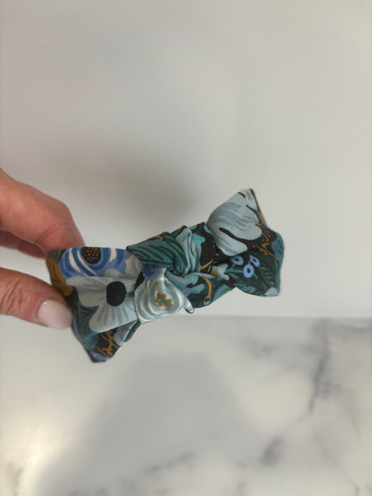 Garden Party Blue - Knotted Headband