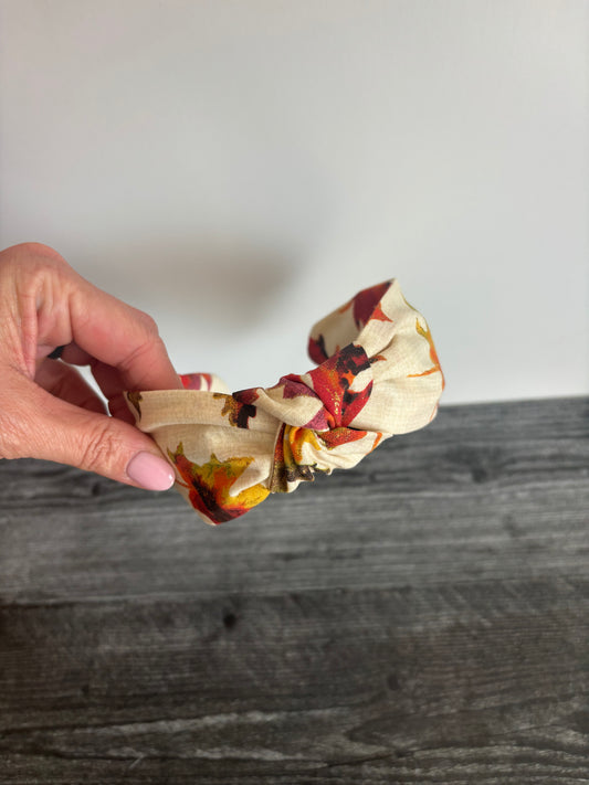 Sparkly Fall Leaves - Knotted Headband