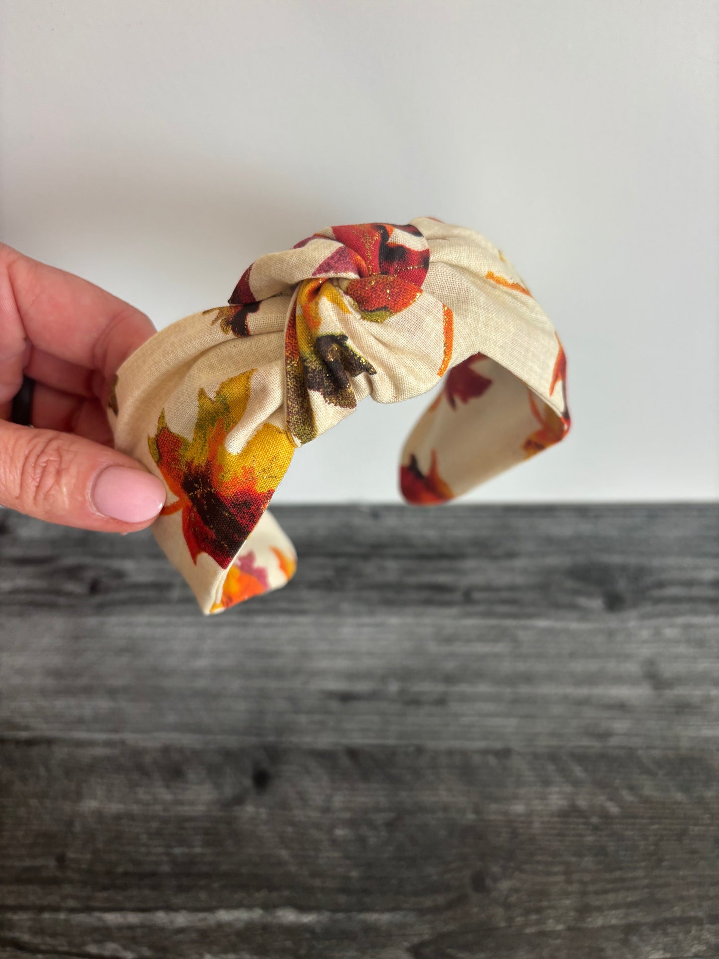 Sparkly Fall Leaves - Knotted Headband