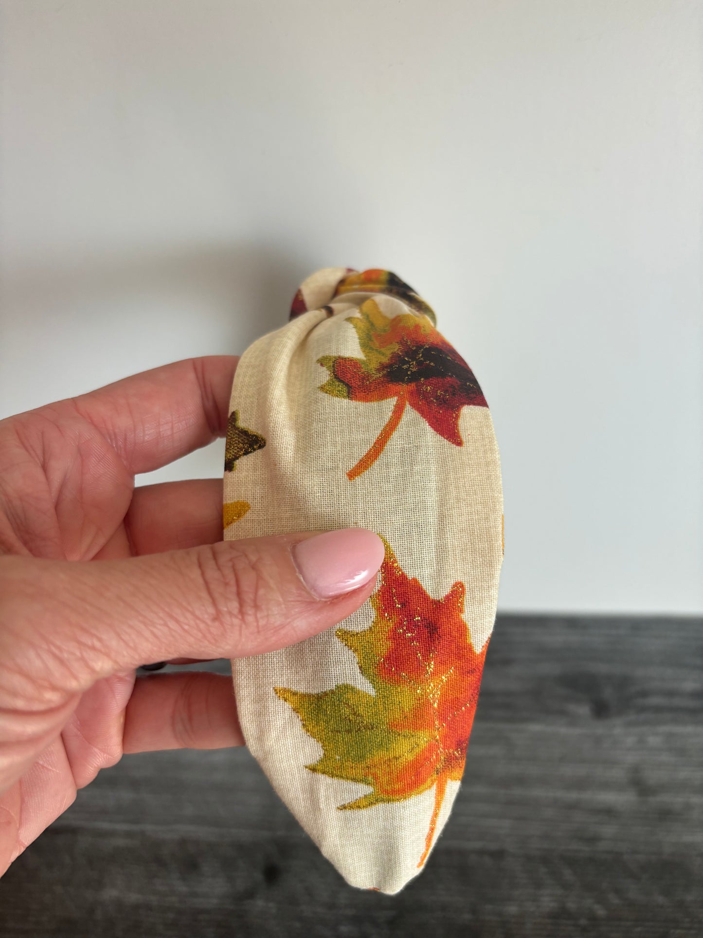 Sparkly Fall Leaves - Knotted Headband